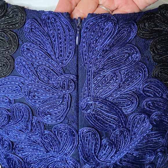 JS Collection Contrast Soutache Sheath Dress - Picture 10 of 14